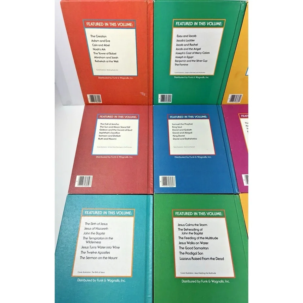 The Children’s Bible Vintage 1981 Golden Books Volumes 1-12 Hardbacks